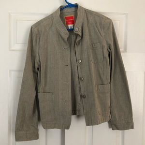 Isaac Mizrahi Women’s Grey Button-Down Jacket